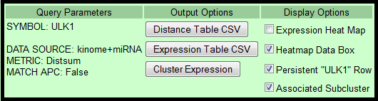 Output managemet table